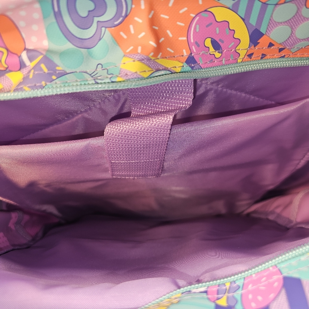 Smiggle Big Girls' Bag Backpack Lilac - Candy Donuts - Picture 8 of 9
